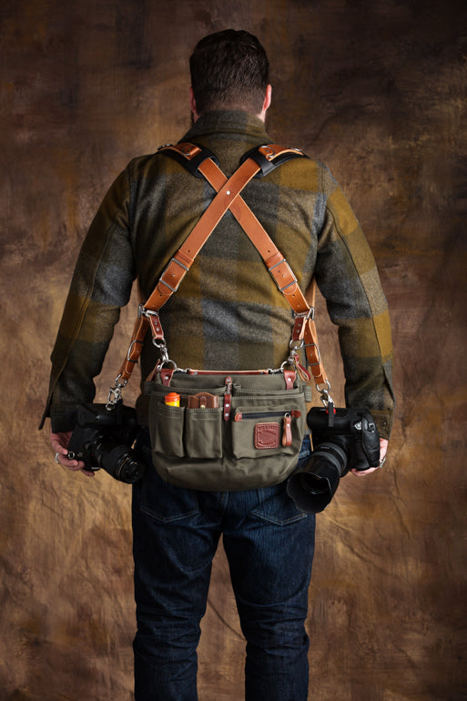 Leather Explorer Lens Quiver | Leather Messenger Bag