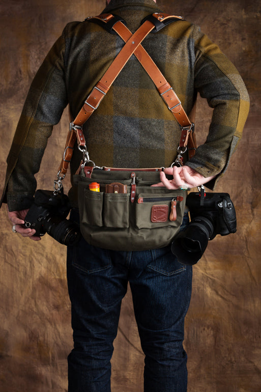 Leather Explorer Lens Quiver | Leather Messenger Bag