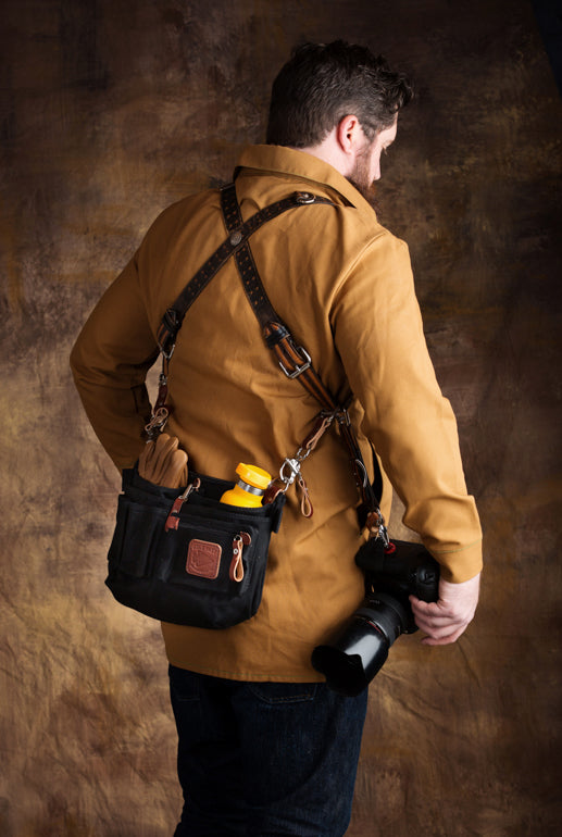 Explorer Lens Quiver | Canvas and Leather Messenger Bag
