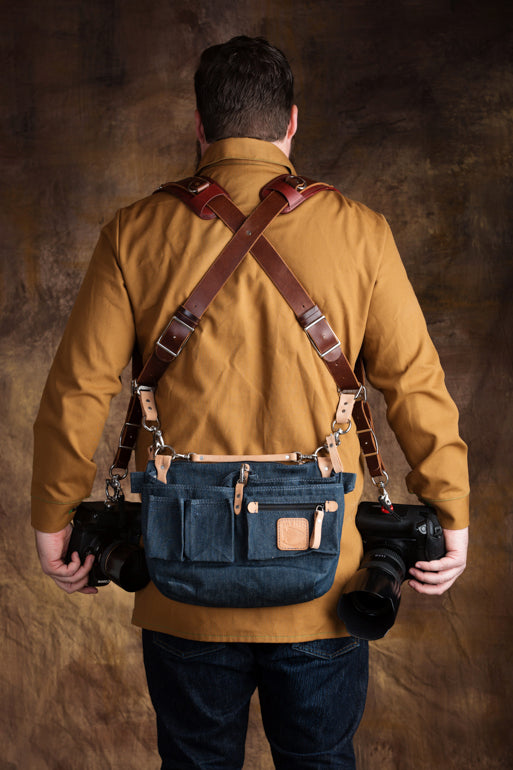 Leather Explorer Lens Quiver | Leather Messenger Bag