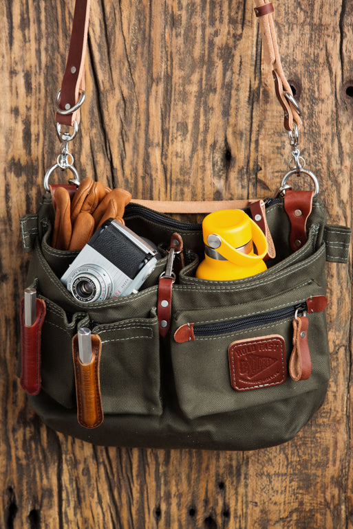 Explorer Lens Quiver | Canvas and Leather Messenger Bag