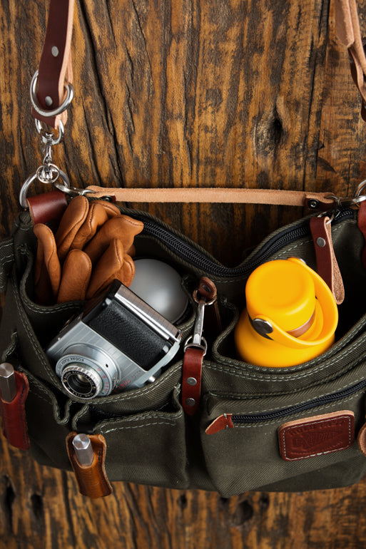 Leather Explorer Lens Quiver | Leather Messenger Bag