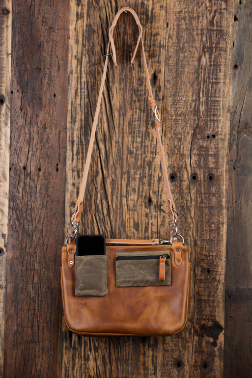 Leather Explorer Lens Quiver | Leather Messenger Bag