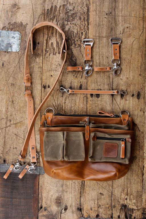 Leather Explorer Lens Quiver | Leather Messenger Bag