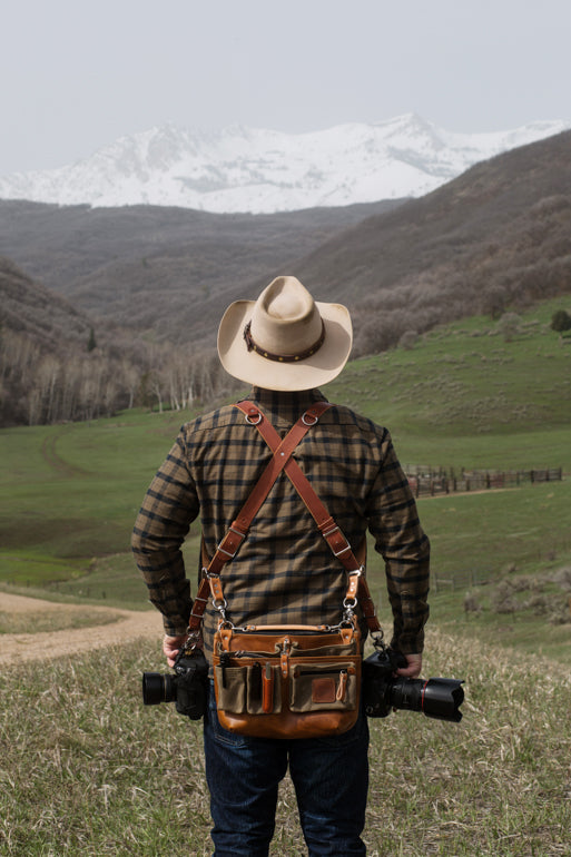Leather Explorer Lens Quiver | Leather Messenger Bag