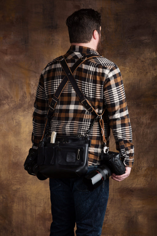 Leather Explorer Lens Quiver | Leather Messenger Bag